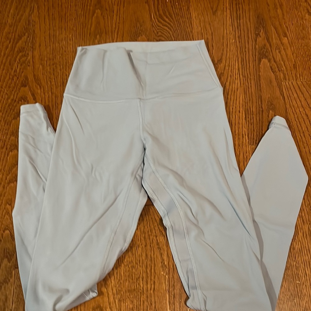 light blue lululemon align legging’s